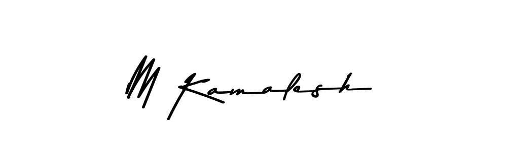 Asem Kandis PERSONAL USE is a professional signature style that is perfect for those who want to add a touch of class to their signature. It is also a great choice for those who want to make their signature more unique. Get M Kamalesh name to fancy signature for free. M Kamalesh signature style 9 images and pictures png