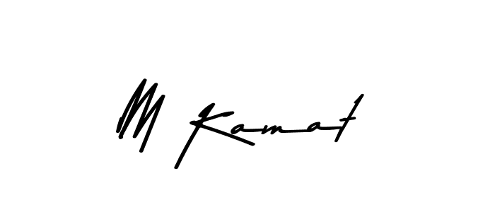 The best way (Asem Kandis PERSONAL USE) to make a short signature is to pick only two or three words in your name. The name M Kamat include a total of six letters. For converting this name. M Kamat signature style 9 images and pictures png