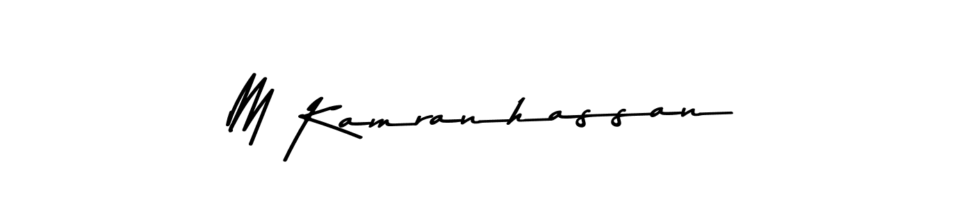 M Kamranhassan stylish signature style. Best Handwritten Sign (Asem Kandis PERSONAL USE) for my name. Handwritten Signature Collection Ideas for my name M Kamranhassan. M Kamranhassan signature style 9 images and pictures png