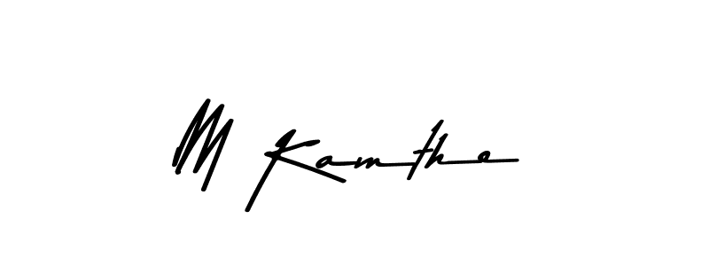 How to make M Kamthe signature? Asem Kandis PERSONAL USE is a professional autograph style. Create handwritten signature for M Kamthe name. M Kamthe signature style 9 images and pictures png