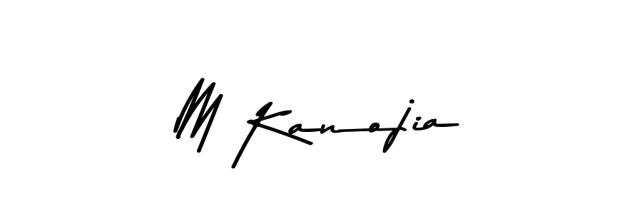 Use a signature maker to create a handwritten signature online. With this signature software, you can design (Asem Kandis PERSONAL USE) your own signature for name M Kanojia. M Kanojia signature style 9 images and pictures png