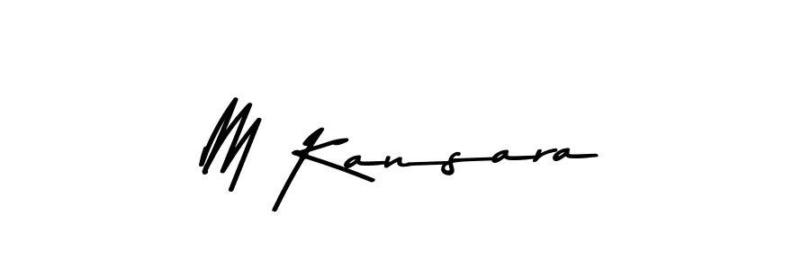 You should practise on your own different ways (Asem Kandis PERSONAL USE) to write your name (M Kansara) in signature. don't let someone else do it for you. M Kansara signature style 9 images and pictures png