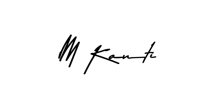 The best way (Asem Kandis PERSONAL USE) to make a short signature is to pick only two or three words in your name. The name M Kanti include a total of six letters. For converting this name. M Kanti signature style 9 images and pictures png