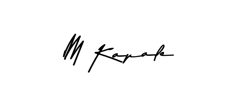 How to make M Kapale signature? Asem Kandis PERSONAL USE is a professional autograph style. Create handwritten signature for M Kapale name. M Kapale signature style 9 images and pictures png