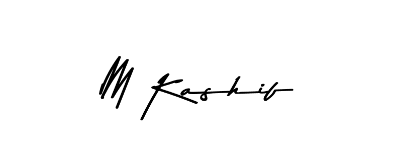 Make a beautiful signature design for name M Kashif. With this signature (Asem Kandis PERSONAL USE) style, you can create a handwritten signature for free. M Kashif signature style 9 images and pictures png