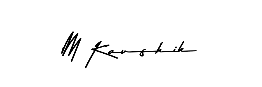 Here are the top 10 professional signature styles for the name M Kaushik. These are the best autograph styles you can use for your name. M Kaushik signature style 9 images and pictures png