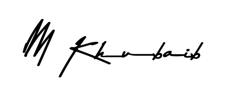 Make a beautiful signature design for name M Khubaib. Use this online signature maker to create a handwritten signature for free. M Khubaib signature style 9 images and pictures png