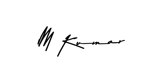 Design your own signature with our free online signature maker. With this signature software, you can create a handwritten (Asem Kandis PERSONAL USE) signature for name M Kumar. M Kumar signature style 9 images and pictures png