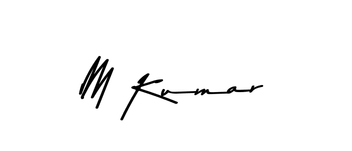 M Kumar stylish signature style. Best Handwritten Sign (Asem Kandis PERSONAL USE) for my name. Handwritten Signature Collection Ideas for my name M Kumar. M Kumar signature style 9 images and pictures png