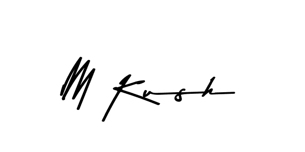 How to make M Kush signature? Asem Kandis PERSONAL USE is a professional autograph style. Create handwritten signature for M Kush name. M Kush signature style 9 images and pictures png