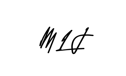 Best and Professional Signature Style for M L J. Asem Kandis PERSONAL USE Best Signature Style Collection. M L J signature style 9 images and pictures png