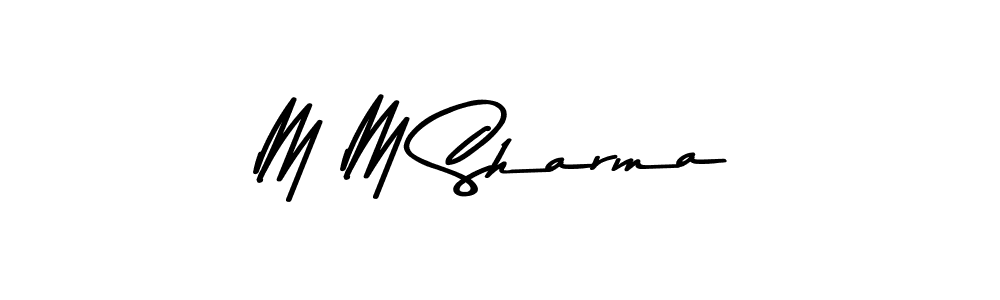 M M Sharma stylish signature style. Best Handwritten Sign (Asem Kandis PERSONAL USE) for my name. Handwritten Signature Collection Ideas for my name M M Sharma. M M Sharma signature style 9 images and pictures png