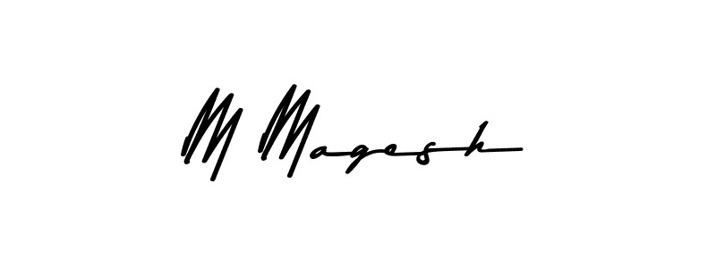 M Magesh stylish signature style. Best Handwritten Sign (Asem Kandis PERSONAL USE) for my name. Handwritten Signature Collection Ideas for my name M Magesh. M Magesh signature style 9 images and pictures png