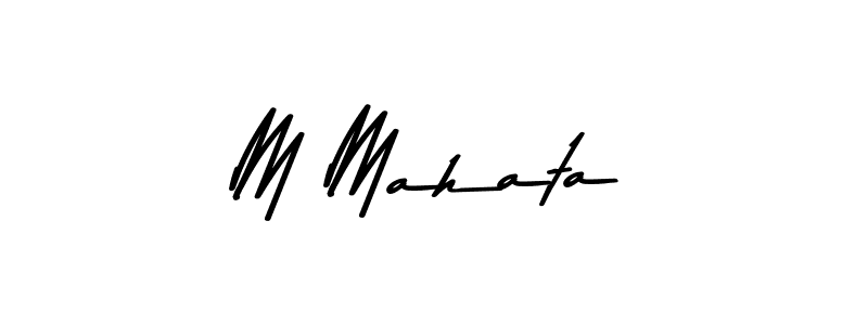 Make a beautiful signature design for name M Mahata. Use this online signature maker to create a handwritten signature for free. M Mahata signature style 9 images and pictures png