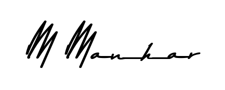 Here are the top professional signature styles for the name M Manhar. These are the best autograph styles you can use for your name. M Manhar signature style 9 images and pictures png