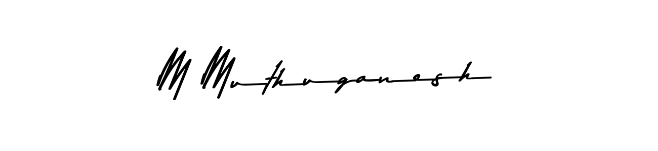 You should practise on your own different ways (Asem Kandis PERSONAL USE) to write your name (M Muthuganesh) in signature. don't let someone else do it for you. M Muthuganesh signature style 9 images and pictures png