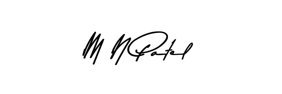 M N Patel stylish signature style. Best Handwritten Sign (Asem Kandis PERSONAL USE) for my name. Handwritten Signature Collection Ideas for my name M N Patel. M N Patel signature style 9 images and pictures png