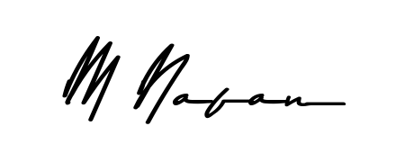 The Asem Kandis PERSONAL USE lettering style adds unique flourish to name M Nafan. Stand out with a custom digital autograph made in seconds. M Nafan signature style 9 images and pictures png