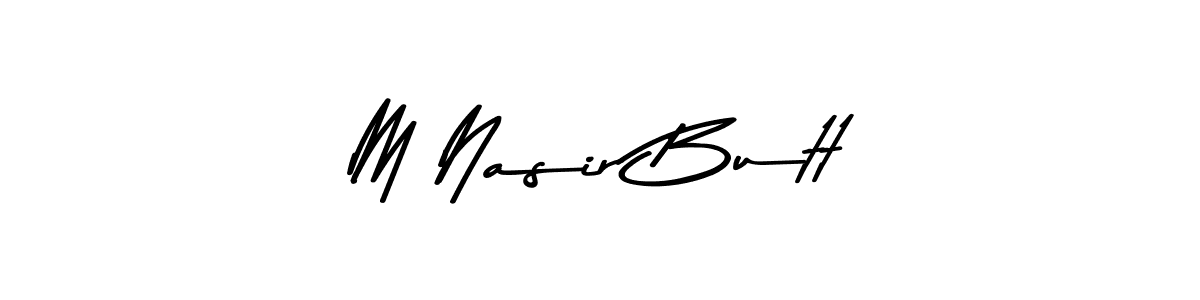 Make a short M Nasir Butt signature style. Manage your documents anywhere anytime using Asem Kandis PERSONAL USE. Create and add eSignatures, submit forms, share and send files easily. M Nasir Butt signature style 9 images and pictures png