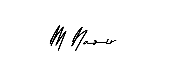 Design your own signature with our free online signature maker. With this signature software, you can create a handwritten (Asem Kandis PERSONAL USE) signature for name M Nazir. M Nazir signature style 9 images and pictures png