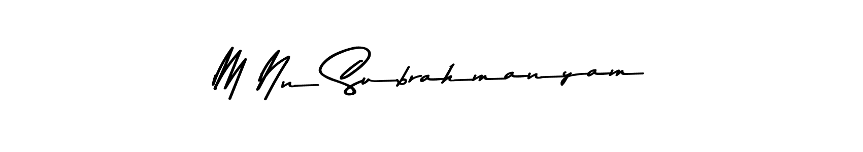 Asem Kandis PERSONAL USE is a professional signature style that is perfect for those who want to add a touch of class to their signature. It is also a great choice for those who want to make their signature more unique. Get M Nn Subrahmanyam name to fancy signature for free. M Nn Subrahmanyam signature style 9 images and pictures png