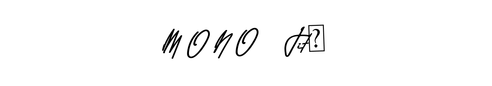 This is the best signature style for the M O N O    Jit✨ name. Also you like these signature font (Asem Kandis PERSONAL USE). Mix name signature. M O N O    Jit✨ signature style 9 images and pictures png