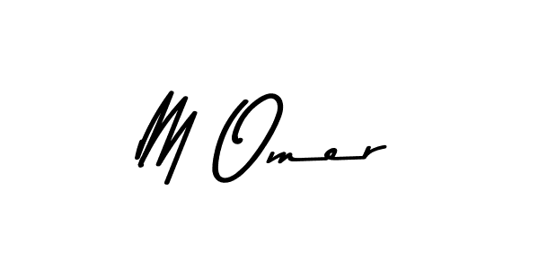 M Omer stylish signature style. Best Handwritten Sign (Asem Kandis PERSONAL USE) for my name. Handwritten Signature Collection Ideas for my name M Omer. M Omer signature style 9 images and pictures png