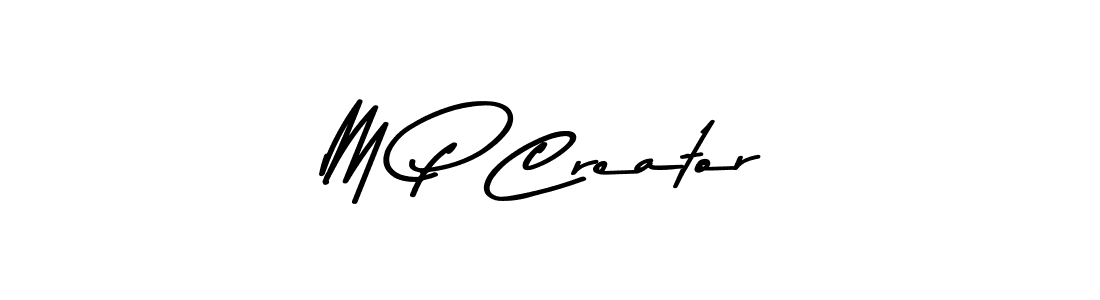 M P Creator stylish signature style. Best Handwritten Sign (Asem Kandis PERSONAL USE) for my name. Handwritten Signature Collection Ideas for my name M P Creator. M P Creator signature style 9 images and pictures png