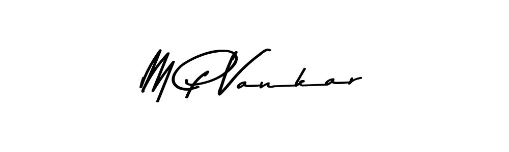 How to Draw M P Vankar signature style? Asem Kandis PERSONAL USE is a latest design signature styles for name M P Vankar. M P Vankar signature style 9 images and pictures png