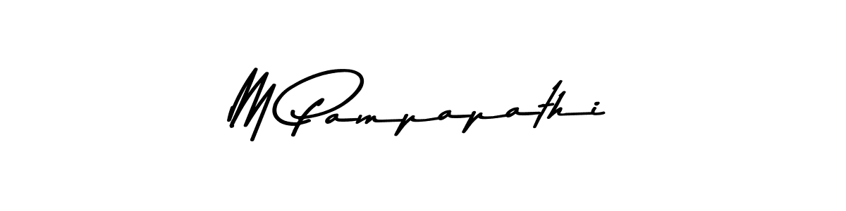 This is the best signature style for the M Pampapathi name. Also you like these signature font (Asem Kandis PERSONAL USE). Mix name signature. M Pampapathi signature style 9 images and pictures png