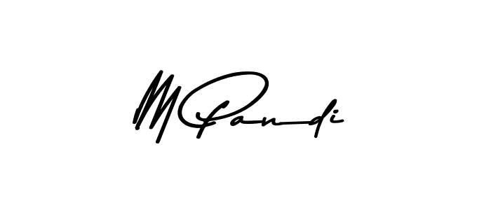 Create a beautiful signature design for name M Pandi. With this signature (Asem Kandis PERSONAL USE) fonts, you can make a handwritten signature for free. M Pandi signature style 9 images and pictures png