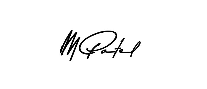 M Patel stylish signature style. Best Handwritten Sign (Asem Kandis PERSONAL USE) for my name. Handwritten Signature Collection Ideas for my name M Patel. M Patel signature style 9 images and pictures png