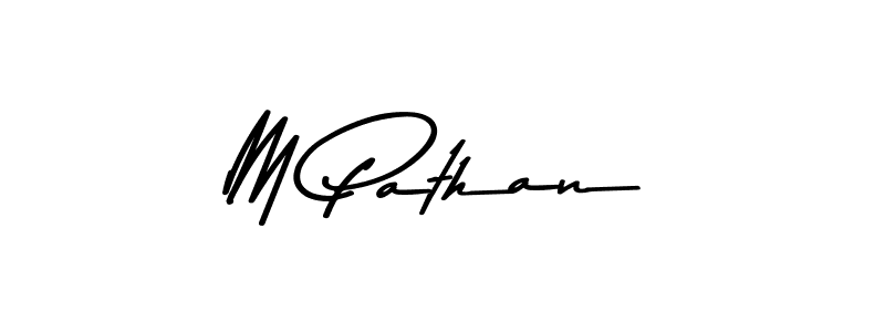 The best way (Asem Kandis PERSONAL USE) to make a short signature is to pick only two or three words in your name. The name M Pathan include a total of six letters. For converting this name. M Pathan signature style 9 images and pictures png