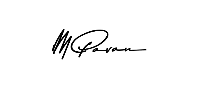 The best way (Asem Kandis PERSONAL USE) to make a short signature is to pick only two or three words in your name. The name M Pavan include a total of six letters. For converting this name. M Pavan signature style 9 images and pictures png