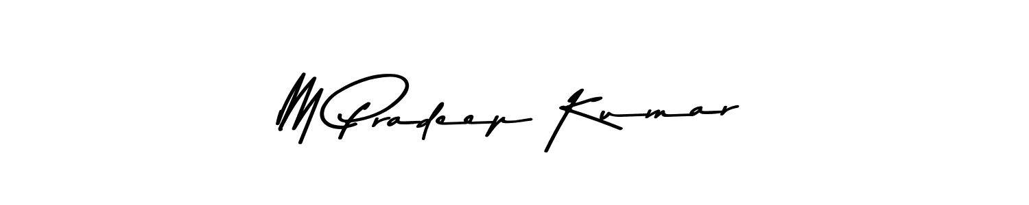 Also You can easily find your signature by using the search form. We will create M Pradeep Kumar name handwritten signature images for you free of cost using Asem Kandis PERSONAL USE sign style. M Pradeep Kumar signature style 9 images and pictures png