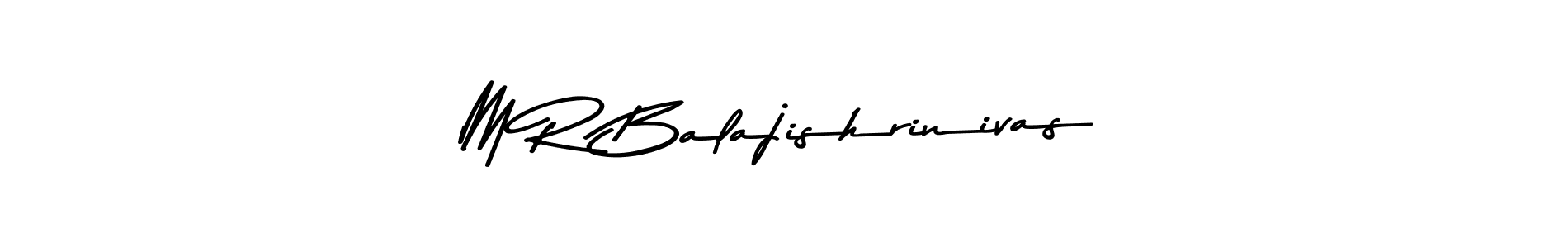 Use a signature maker to create a handwritten signature online. With this signature software, you can design (Asem Kandis PERSONAL USE) your own signature for name M R Balajishrinivas. M R Balajishrinivas signature style 9 images and pictures png