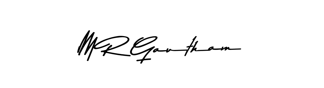 You should practise on your own different ways (Asem Kandis PERSONAL USE) to write your name (M R Gautham) in signature. don't let someone else do it for you. M R Gautham signature style 9 images and pictures png