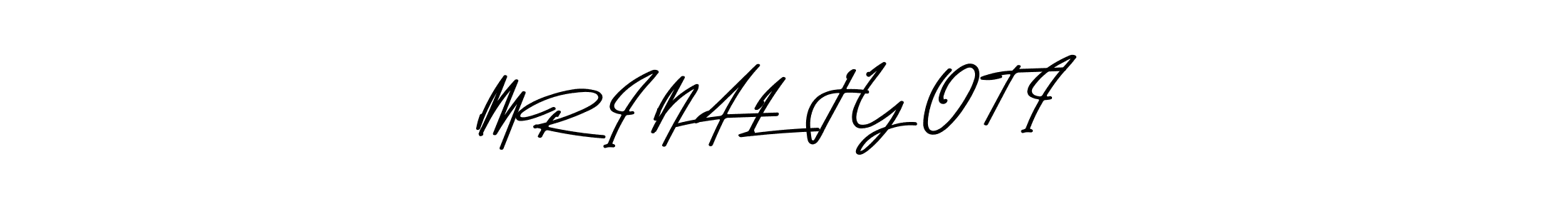 Use a signature maker to create a handwritten signature online. With this signature software, you can design (Asem Kandis PERSONAL USE) your own signature for name M R I N A L  J Y O T I. M R I N A L  J Y O T I signature style 9 images and pictures png