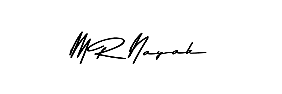 Create a beautiful signature design for name M R Nayak. With this signature (Asem Kandis PERSONAL USE) fonts, you can make a handwritten signature for free. M R Nayak signature style 9 images and pictures png