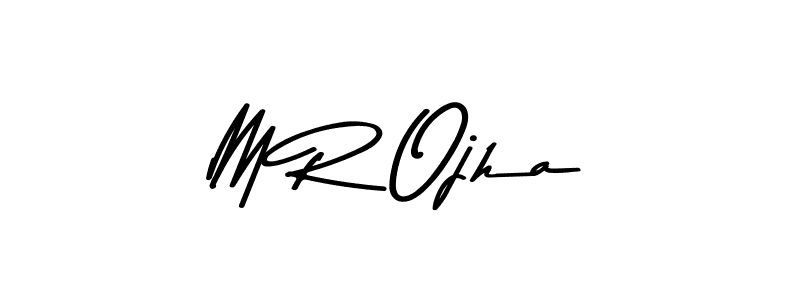 Asem Kandis PERSONAL USE is a professional signature style that is perfect for those who want to add a touch of class to their signature. It is also a great choice for those who want to make their signature more unique. Get M R Ojha name to fancy signature for free. M R Ojha signature style 9 images and pictures png