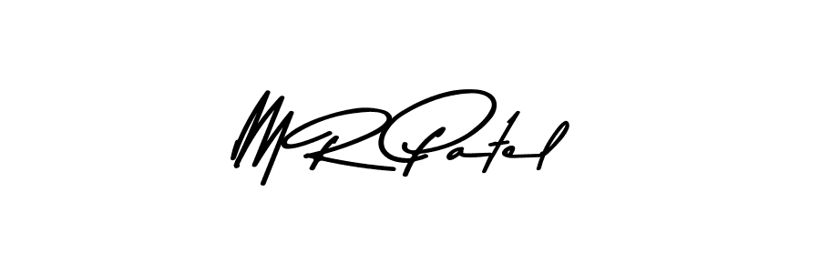 Create a beautiful signature design for name M R Patel. With this signature (Asem Kandis PERSONAL USE) fonts, you can make a handwritten signature for free. M R Patel signature style 9 images and pictures png