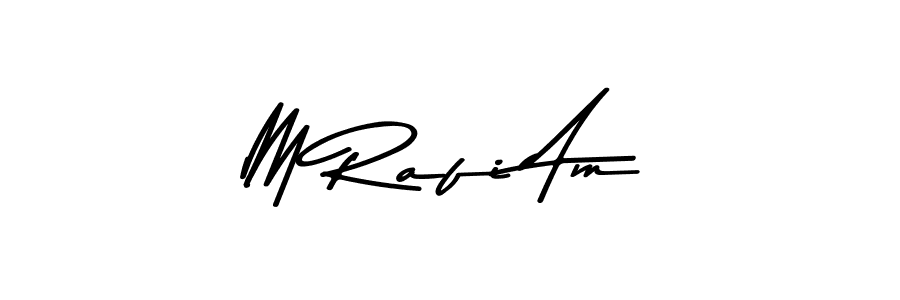 The best way (Asem Kandis PERSONAL USE) to make a short signature is to pick only two or three words in your name. The name M Rafi Am include a total of six letters. For converting this name. M Rafi Am signature style 9 images and pictures png
