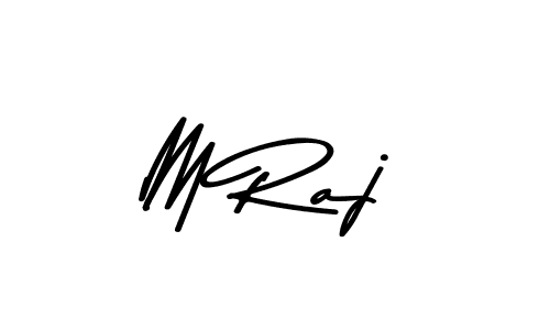 How to make M Raj name signature. Use Asem Kandis PERSONAL USE style for creating short signs online. This is the latest handwritten sign. M Raj signature style 9 images and pictures png