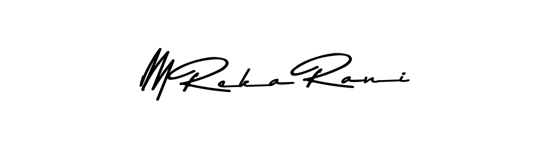 Similarly Asem Kandis PERSONAL USE is the best handwritten signature design. Signature creator online .You can use it as an online autograph creator for name M Reka Rani. M Reka Rani signature style 9 images and pictures png
