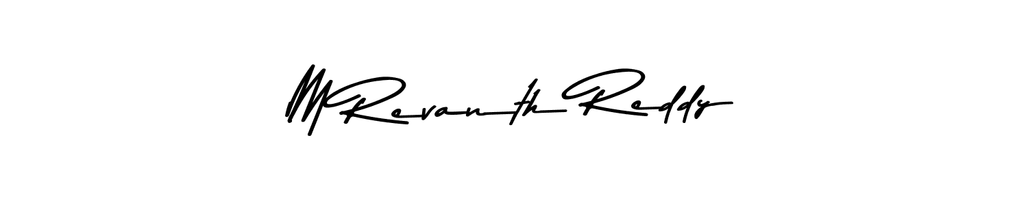 The best way (Asem Kandis PERSONAL USE) to make a short signature is to pick only two or three words in your name. The name M Revanth Reddy include a total of six letters. For converting this name. M Revanth Reddy signature style 9 images and pictures png