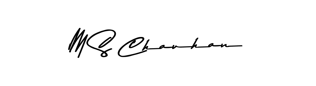 Design your own signature with our free online signature maker. With this signature software, you can create a handwritten (Asem Kandis PERSONAL USE) signature for name M S Chauhan. M S Chauhan signature style 9 images and pictures png