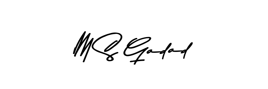 Similarly Asem Kandis PERSONAL USE is the best handwritten signature design. Signature creator online .You can use it as an online autograph creator for name M S Gadad. M S Gadad signature style 9 images and pictures png