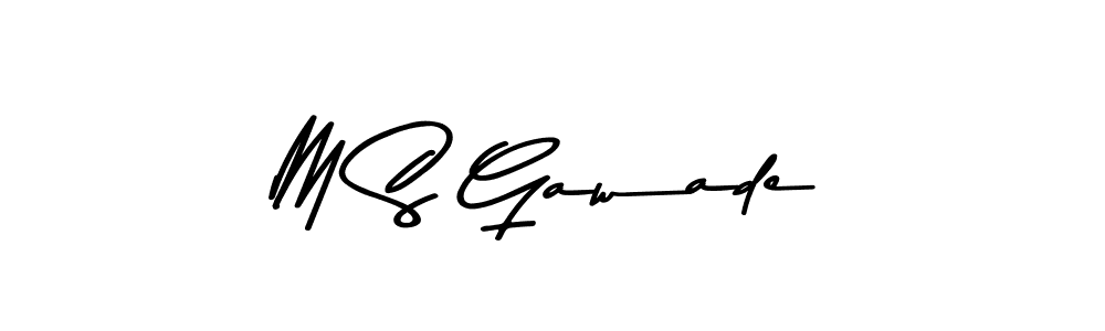 Also we have M S Gawade name is the best signature style. Create professional handwritten signature collection using Asem Kandis PERSONAL USE autograph style. M S Gawade signature style 9 images and pictures png