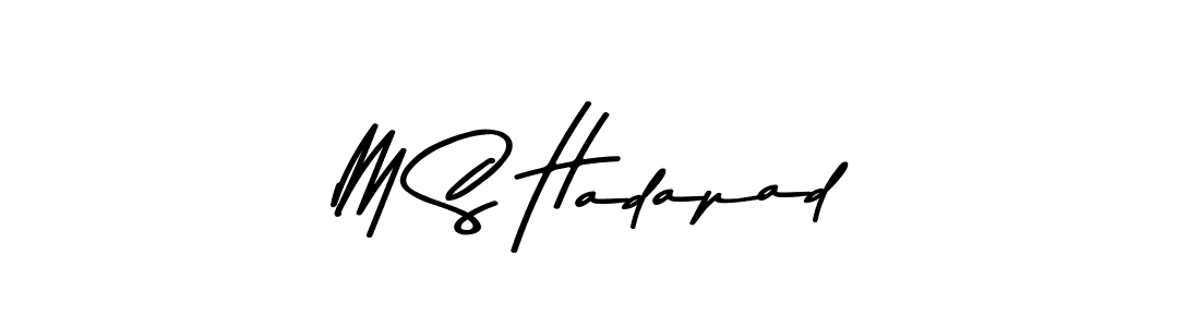 How to make M S Hadapad signature? Asem Kandis PERSONAL USE is a professional autograph style. Create handwritten signature for M S Hadapad name. M S Hadapad signature style 9 images and pictures png