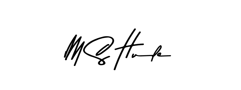 M S Hule stylish signature style. Best Handwritten Sign (Asem Kandis PERSONAL USE) for my name. Handwritten Signature Collection Ideas for my name M S Hule. M S Hule signature style 9 images and pictures png